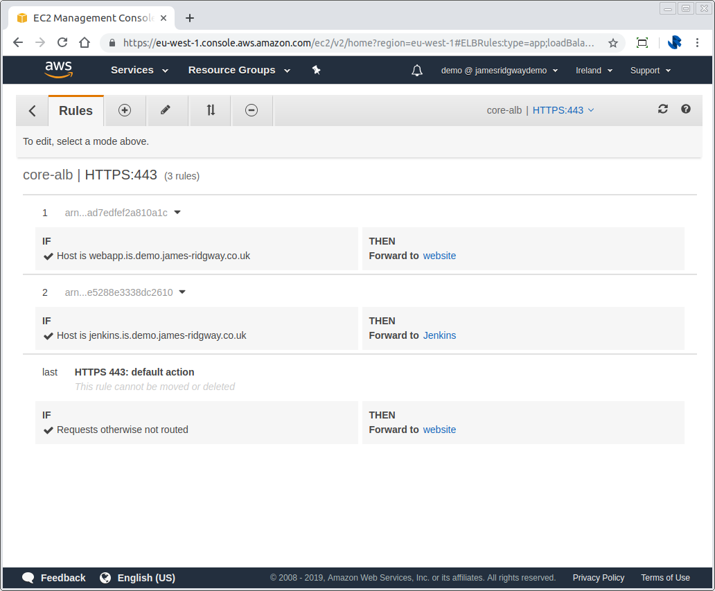 Application Load Balancer - Rules