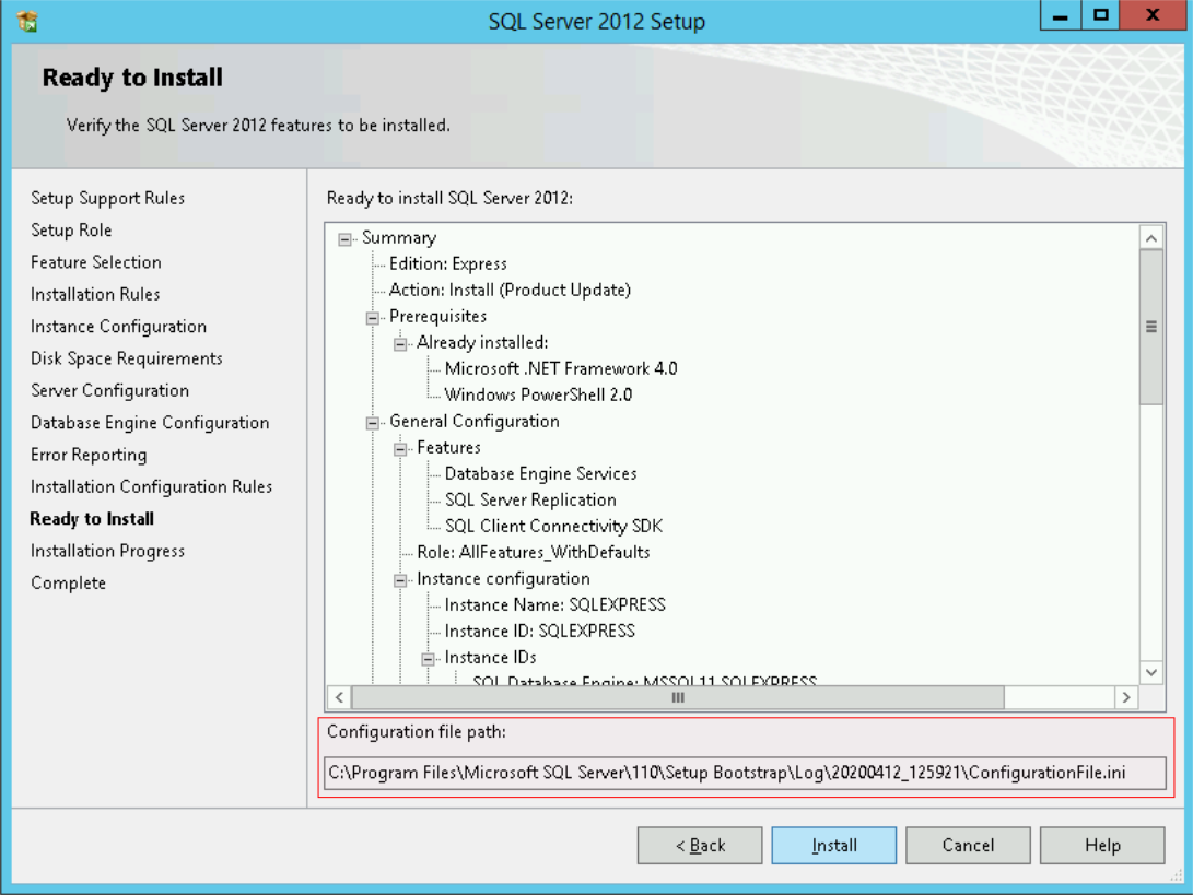 SQL Server Setup Wizard