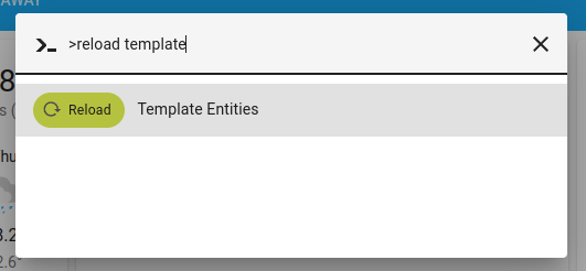 Reload Template Entities from the Command Pallete