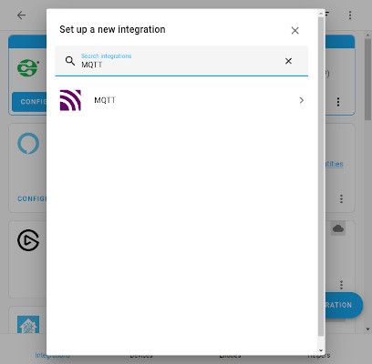 Adding an MQTT Integration to Home Assistant via the Devices & Services section