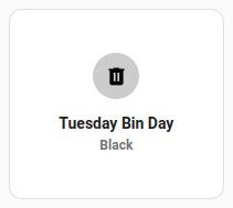 Black bin day icon for a black bin day