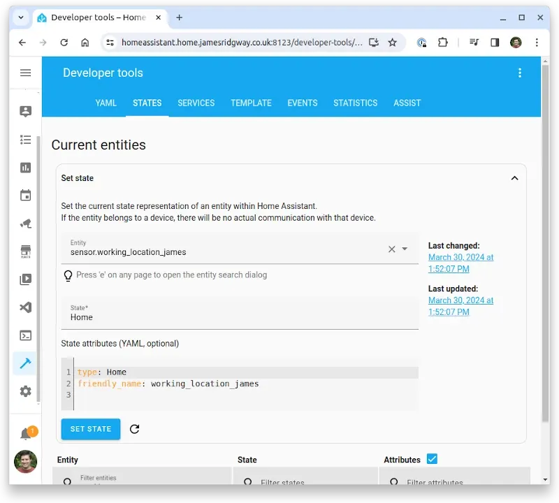 Adding Working Location to my Home Automations