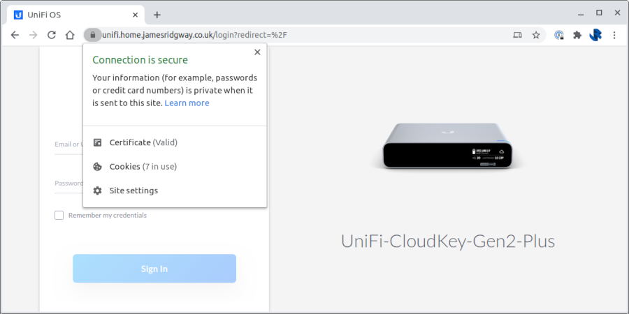 Auto-renewing SSL Certificate for UniFi Cloud Key running UniFi OS using Let's Encrypt and Cloudflare DNS Validation