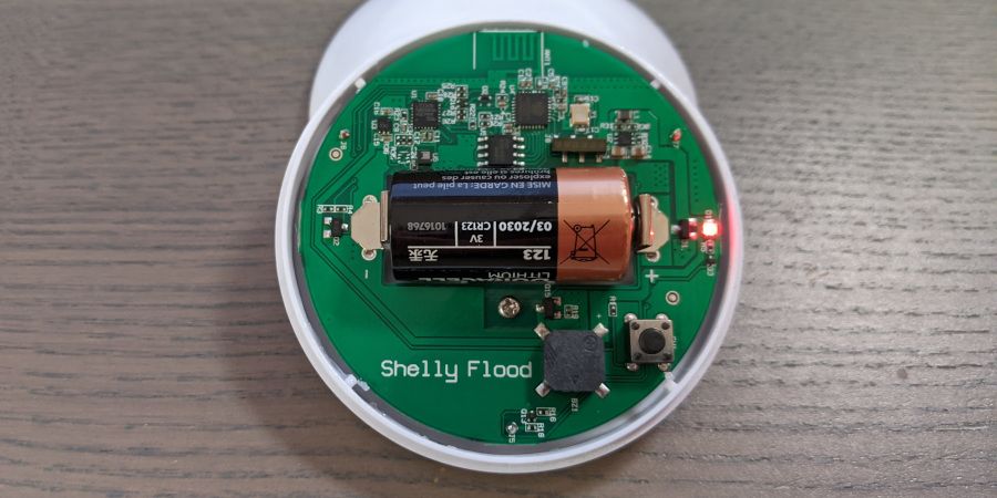 Detecting water leaks with Shelly Flood