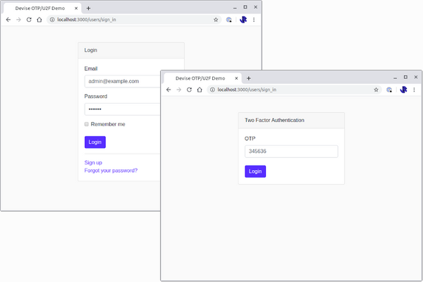 Implementing OTP two-factor authentication as a second login step with Rails and Devise